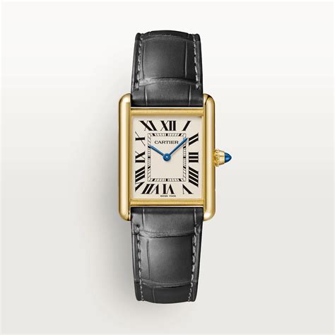 cartier tank yellow gold women's watch|cartier gold tank watch women's.